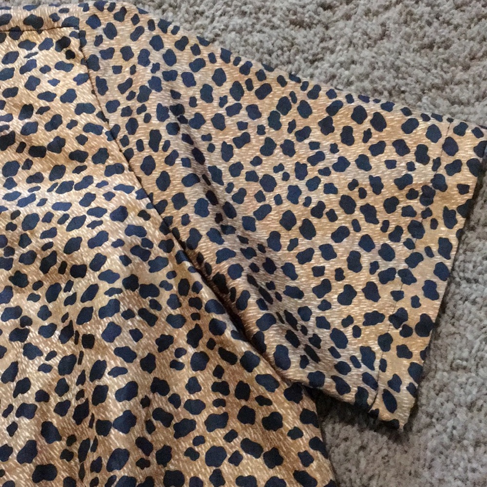 Westbound Ladies Leopard Print Button Blouse Sz L - image 5